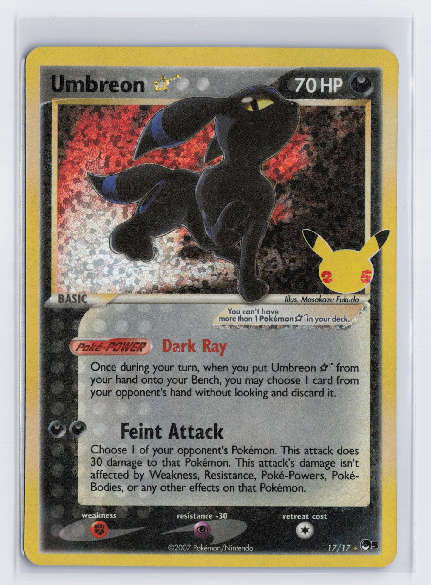 Umbreon Gold Star - #17 - Pokémon Sword & Shield - Celebrations