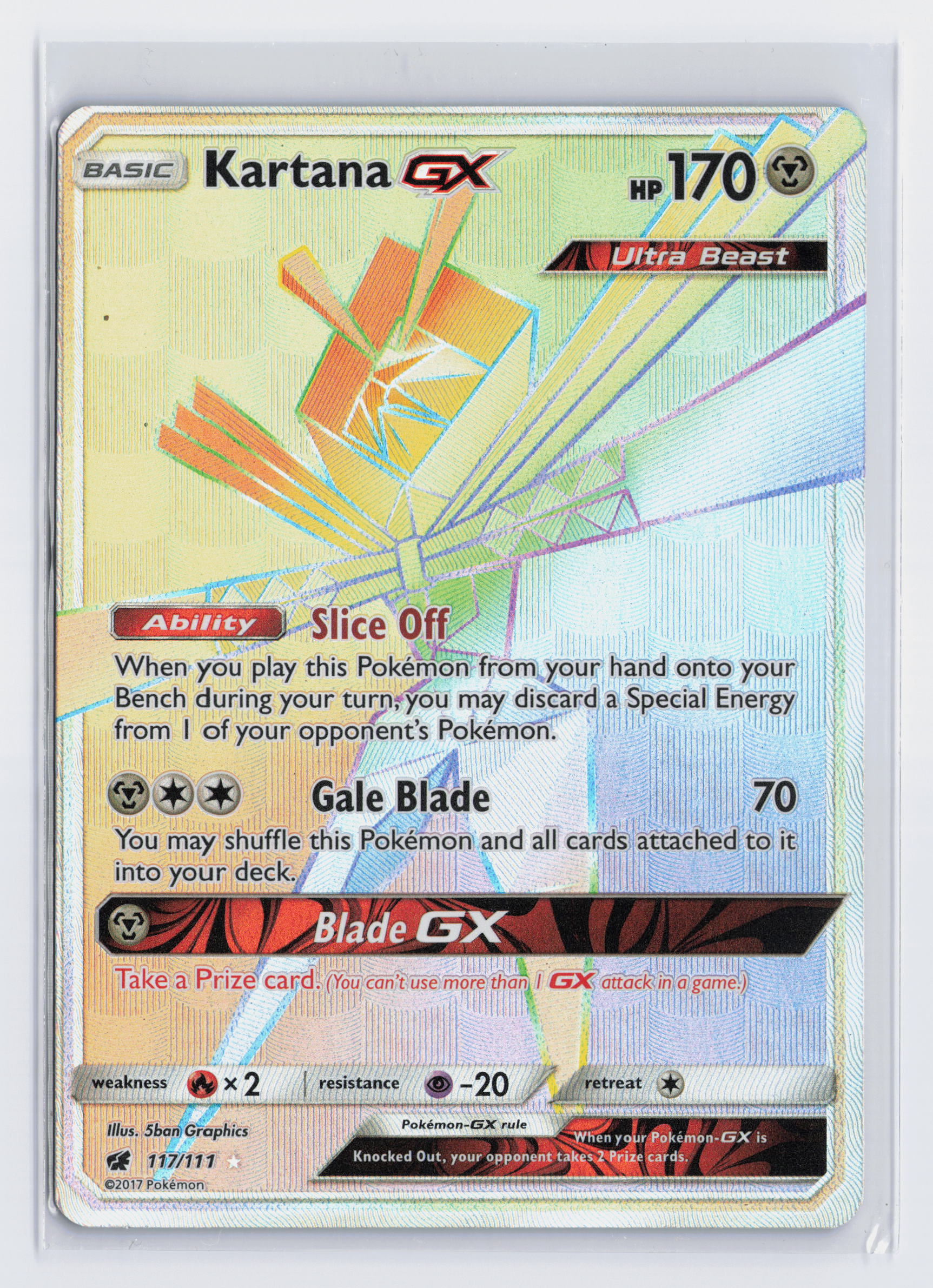 Kartana GX - #117/111 - Pokémon Sun & Moon - Crimson Invasion