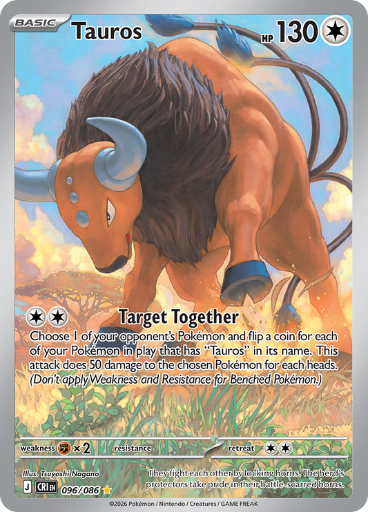 Tauros - #096/086 - Pokémon Mega Evolution - Chaos Rising