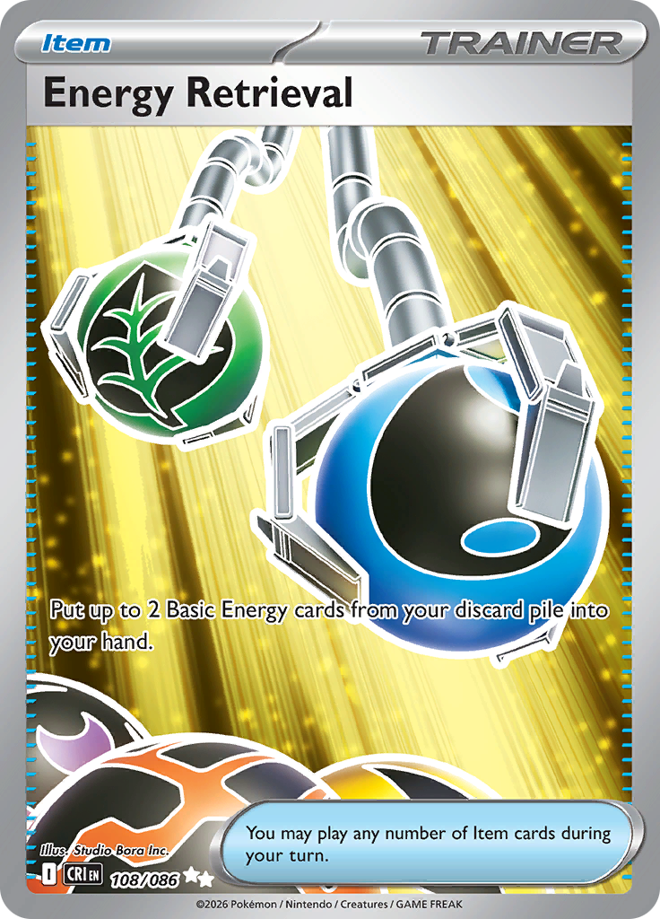 Energy Retrieval - #108/086 - Pokémon Mega Evolution - Chaos Rising