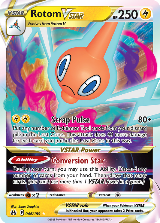 Rotom VSTAR - #46/159 - Pokémon Sword & Shield - Crown Zenith