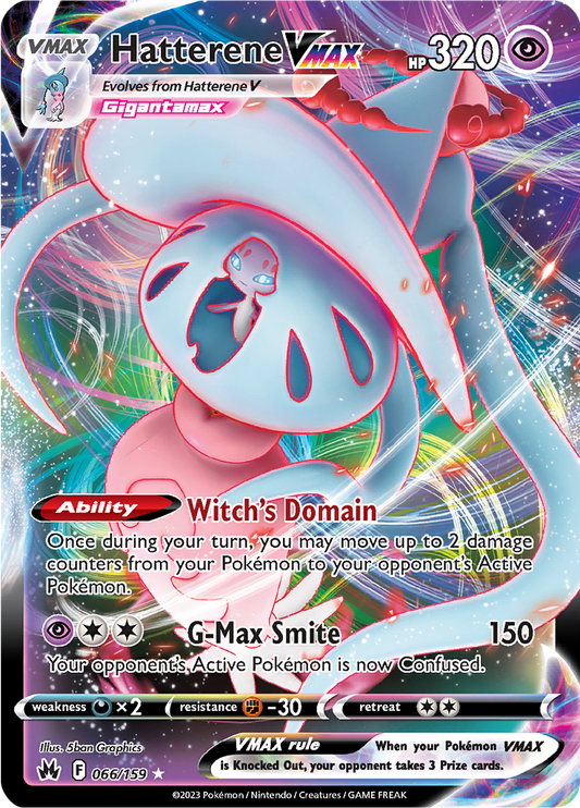 Hatterene VMAX - #66/159 - Pokémon Sword & Shield - Crown Zenith