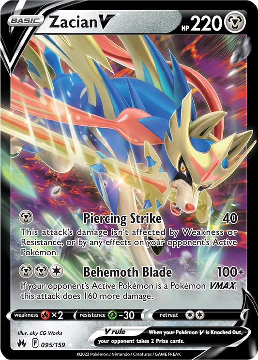 Zacian V - #95/159 - Pokémon Sword & Shield - Crown Zenith