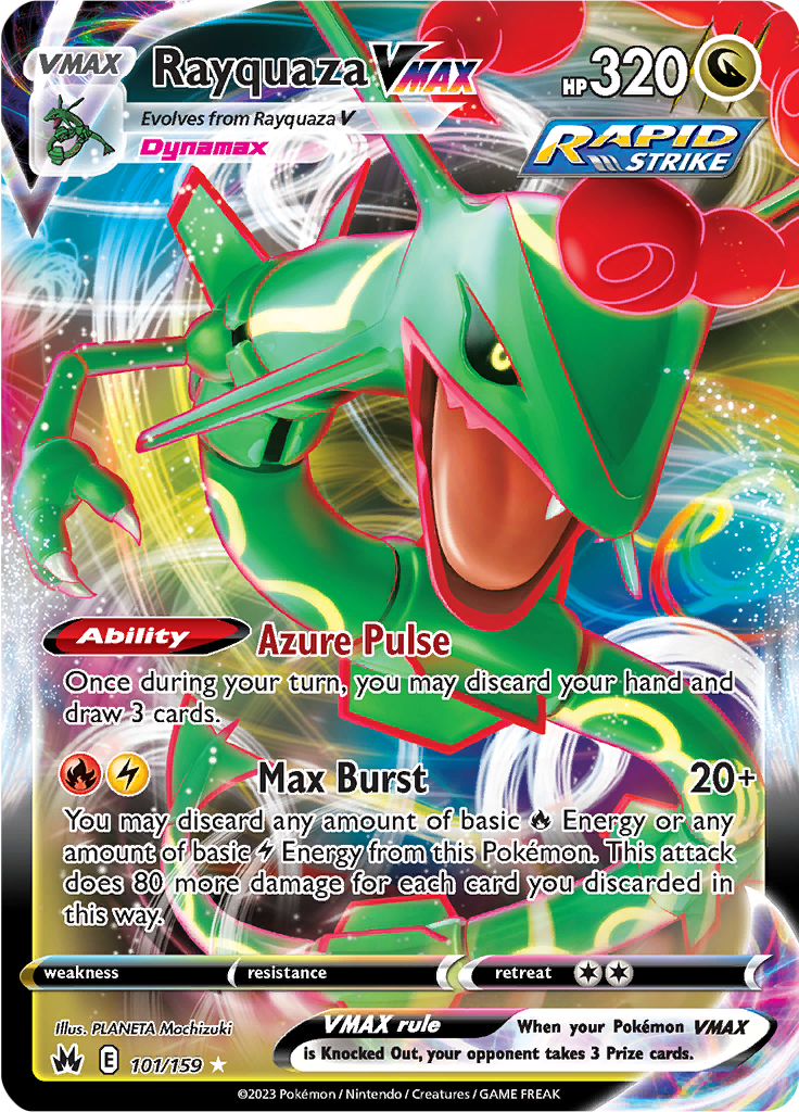 Rayquaza VMAX - #101/159 - Pokémon Sword & Shield - Crown Zenith