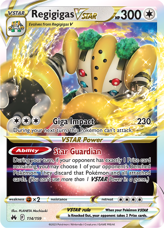 Regigigas VSTAR - #114/159 - Pokémon Sword & Shield - Crown Zenith