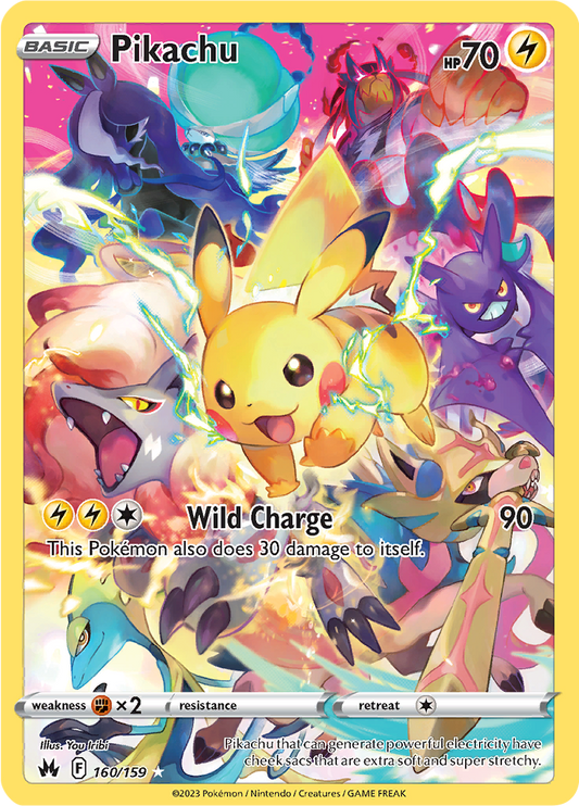 Pikachu - #160/159 - Pokémon Sword & Shield - Crown Zenith