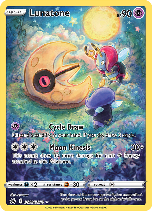 Lunatone - #GG11/GG60 - Pokémon Sword & Shield - Crown Zenith
