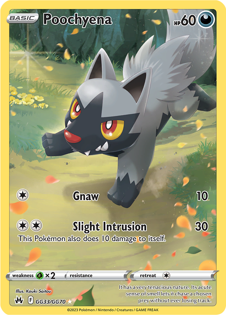 Poochyena - #GG33/GG60 - Pokémon Sword & Shield - Crown Zenith