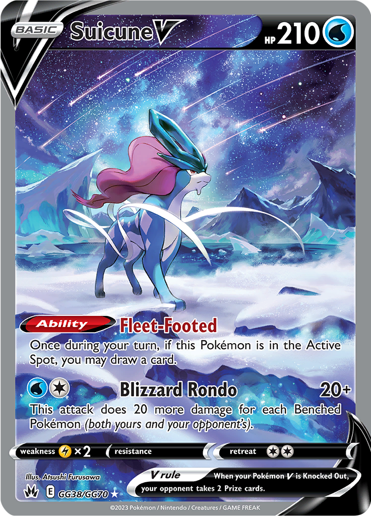 Suicune V - #GG38/GG70 - Pokémon Sword & Shield - Crown Zenith