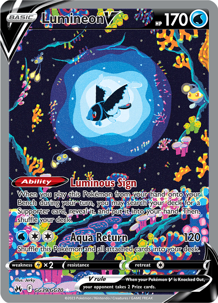Lumineon V - #GG39/GG60 - Pokémon Sword & Shield - Crown Zenith
