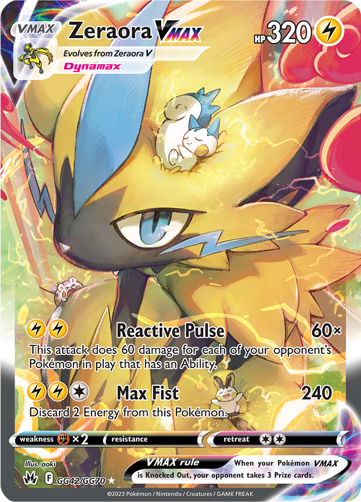 Zeraora VMAX - #GG42/GG60 - Pokémon Sword & Shield - Crown Zenith