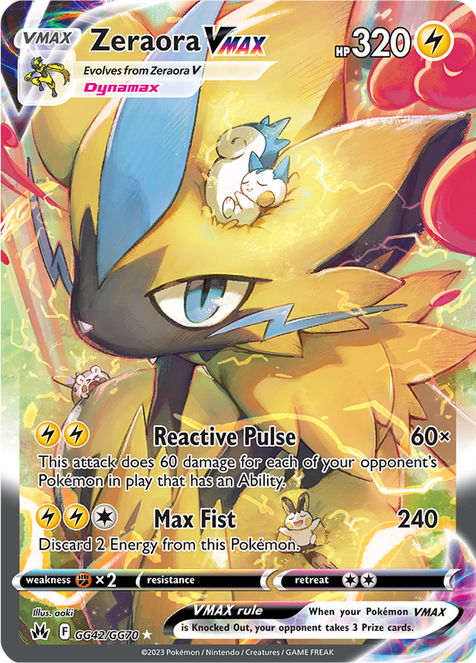 Zeraora VMAX - #GG42/GG60 - Pokémon Sword & Shield - Crown Zenith