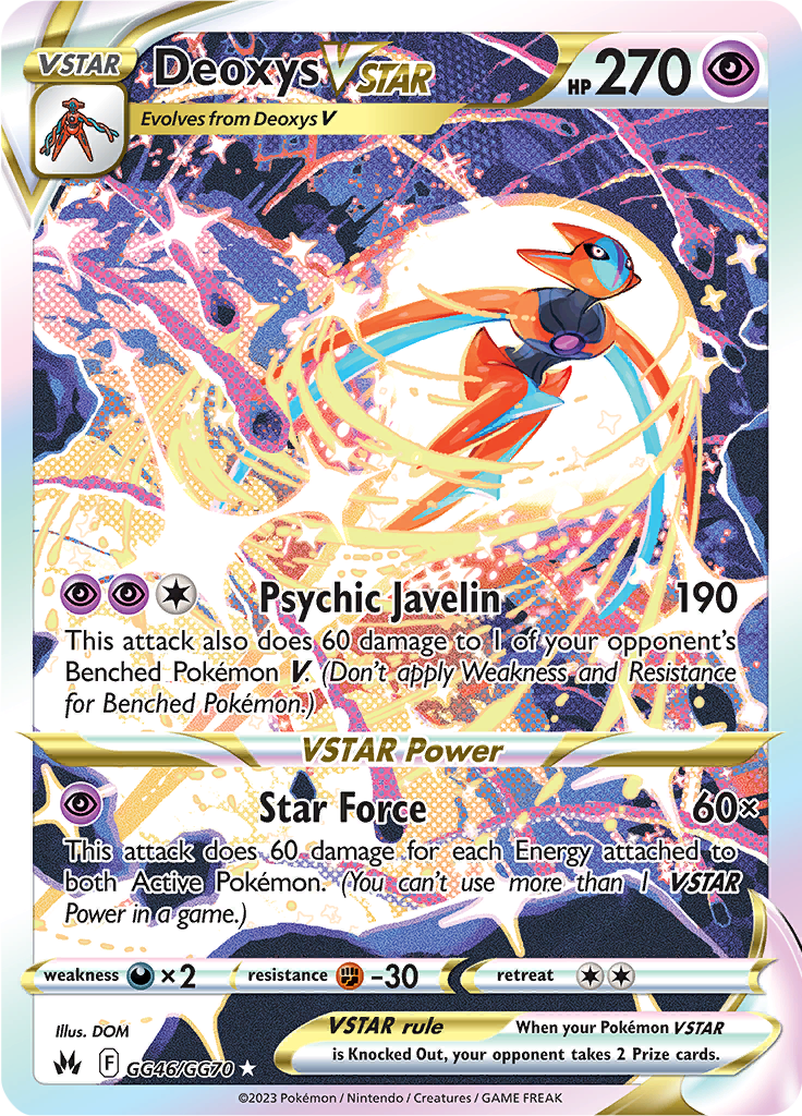 Deoxys VSTAR - #GG46/GG60 - Pokémon Sword & Shield - Crown Zenith