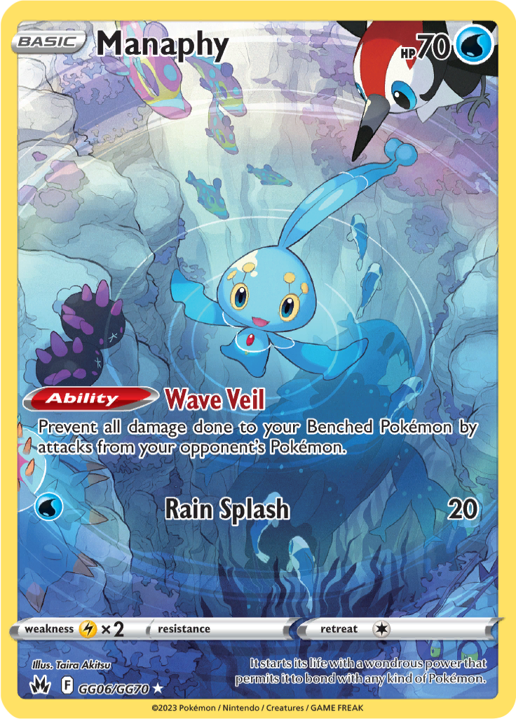 Manaphy - #GG6/GG60 - Pokémon Sword & Shield - Crown Zenith