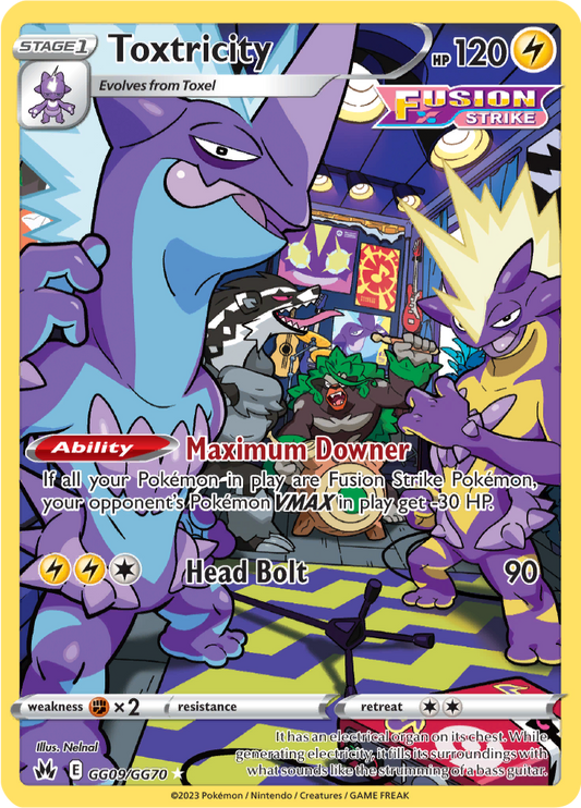 Toxtricity - #GG9/GG60 - Pokémon Sword & Shield - Crown Zenith