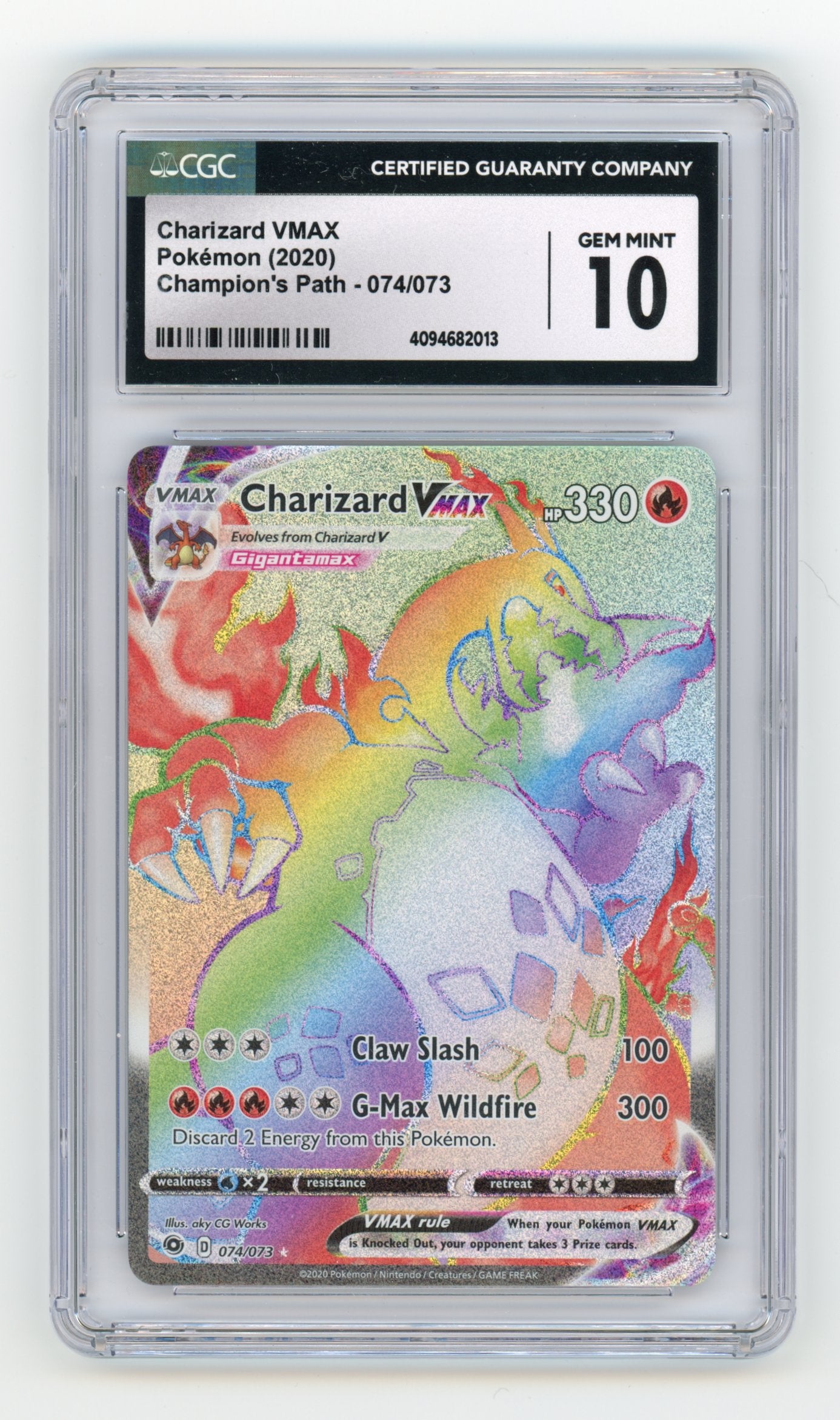 Charizard VMAX - #074/073 PSA 9 & CGC 10 - Pokémon Sword &amp; Shield: Champion's Path