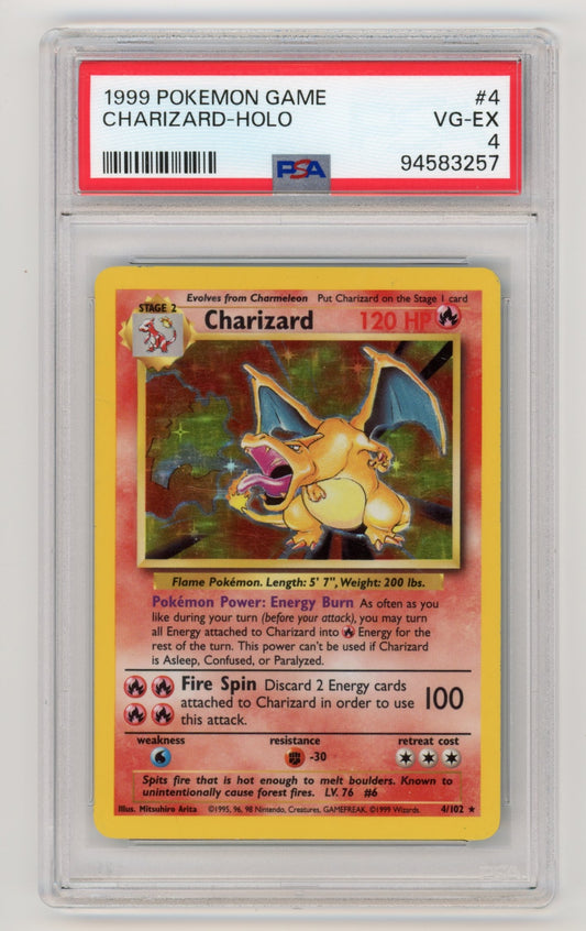 Charizard Holo - #4 PSA 4 - Pokémon Base Set