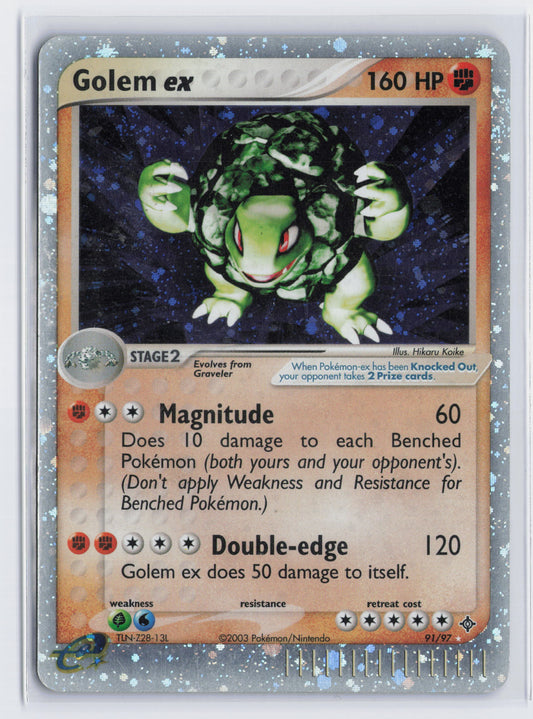 Golem ex - #91/97 - Pokémon EX Series - EX Dragon