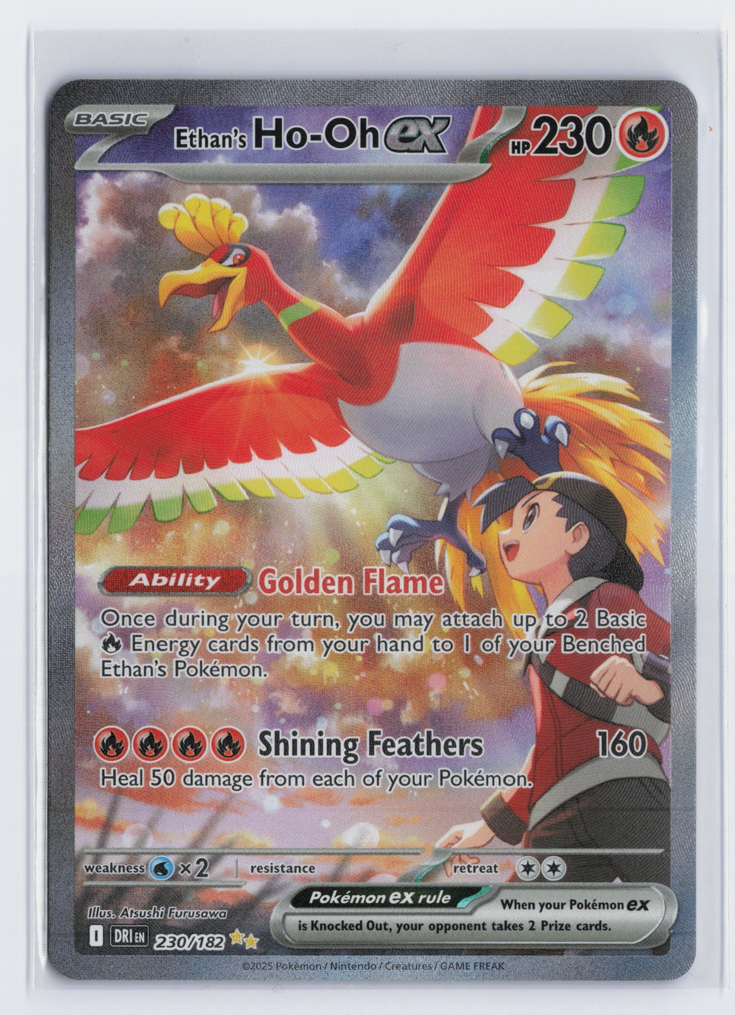 Ethan's Ho-Oh ex - #230/182 - Pokémon Scarlet & Violet - Destined Rivals