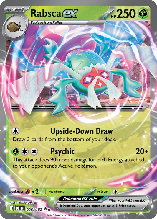 Rabsca ex - #25/182 - Pokémon Scarlet & Violet - Destined Rivals