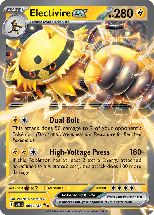 Electivire ex - #69/182 - Pokémon Scarlet & Violet - Destined Rivals