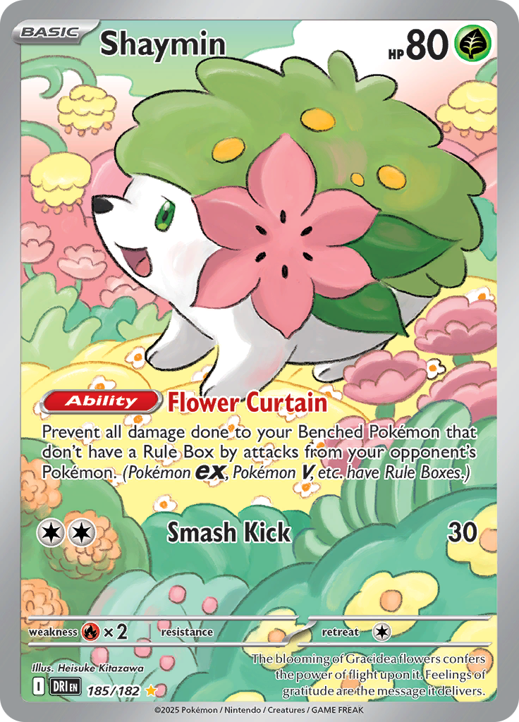 Shaymin - #185/182 - Pokémon Scarlet & Violet - Destined Rivals