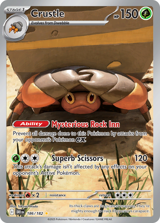 Crustle - #186/182 - Pokémon Scarlet & Violet - Destined Rivals