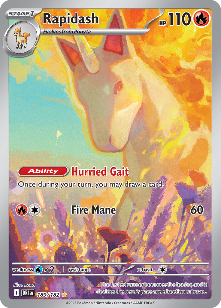 Rapidash - #189/182 - Pokémon Scarlet & Violet - Destined Rivals