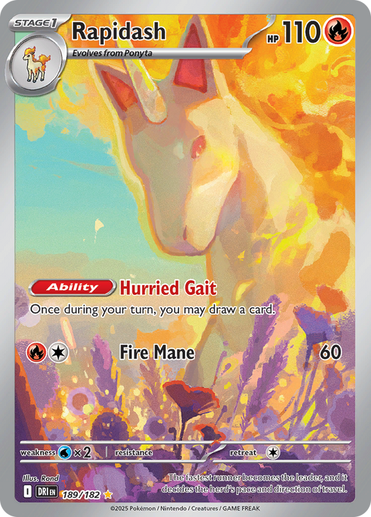 Rapidash - #189/182 - Pokémon Scarlet & Violet - Destined Rivals
