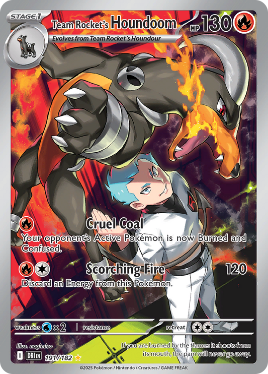Team Rocket's Houndoom - #191/182 - Pokémon Scarlet & Violet - Destined Rivals