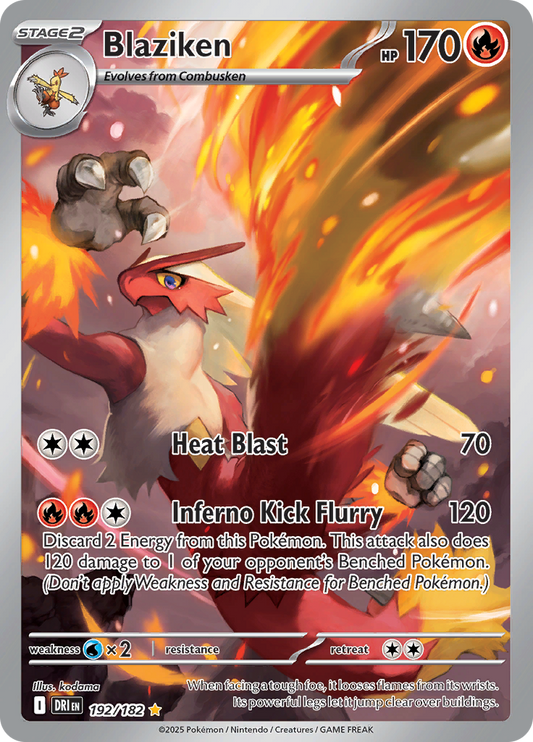 Blaziken - #192/182 - Pokémon Scarlet & Violet - Destined Rivals