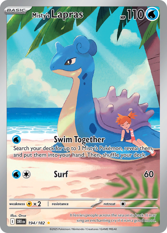 Misty's Lapras - #194/182 - Pokémon Scarlet & Violet - Destined Rivals
