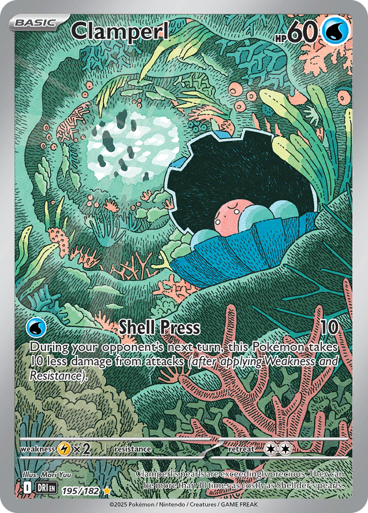 Clamperl - #195/182 - Pokémon Scarlet & Violet - Destined Rivals