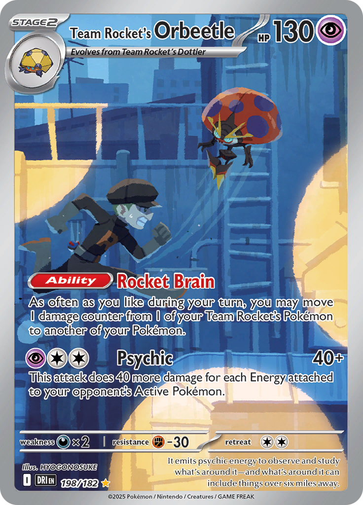 Team Rocket's Orbeetle - #198/182 - Pokémon Scarlet & Violet - Destined Rivals