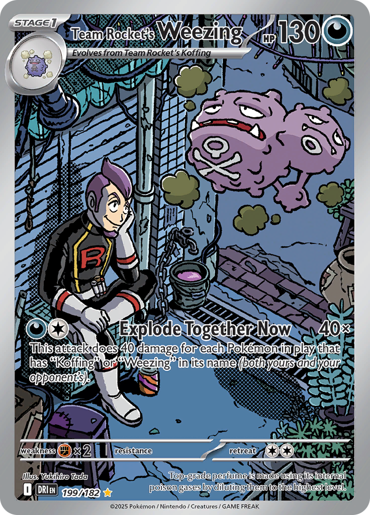 Team Rocket's Weezing - #199/182 - Pokémon Scarlet & Violet - Destined Rivals
