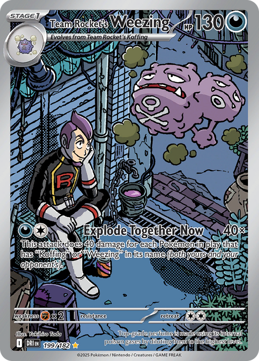 Team Rocket's Weezing - #199/182 - Pokémon Scarlet & Violet - Destined Rivals