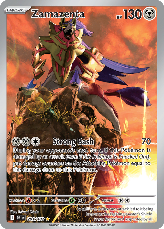 Zamazenta - #201/182 - Pokémon Scarlet & Violet - Destined Rivals