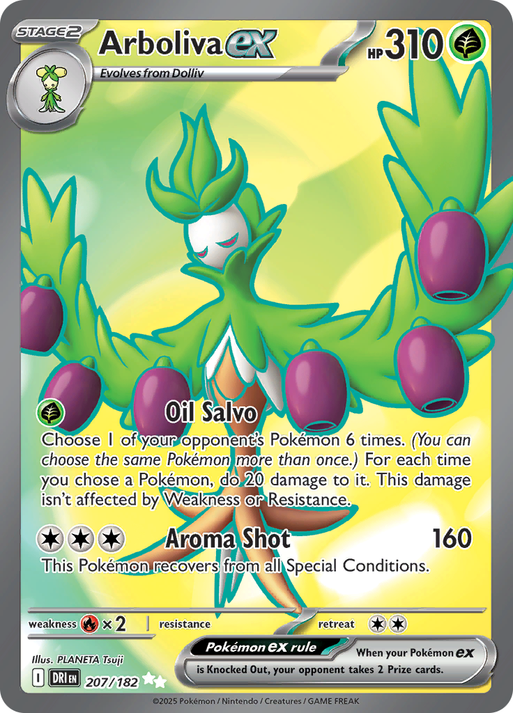 Arboliva ex - #207/182 - Pokémon Scarlet & Violet - Destined Rivals