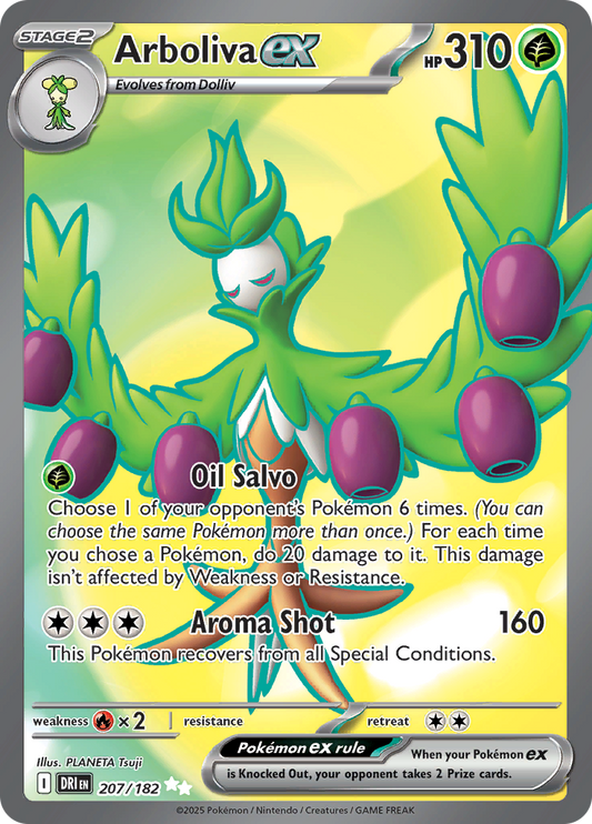 Arboliva ex - #207/182 - Pokémon Scarlet & Violet - Destined Rivals