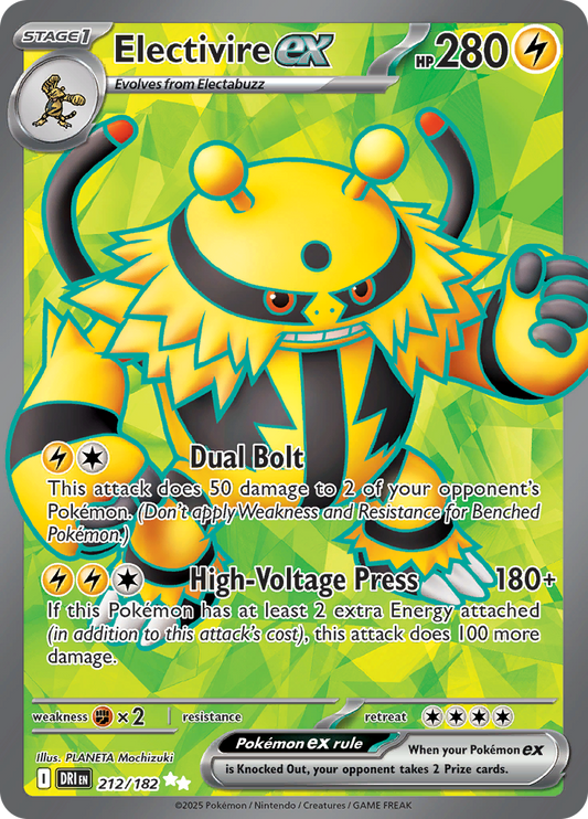 Electivire ex - #212/182 - Pokémon Scarlet & Violet - Destined Rivals