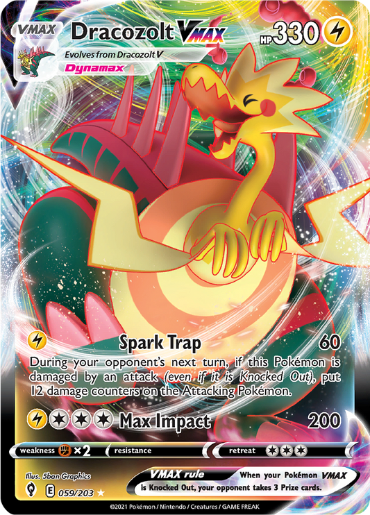 Dracozolt VMAX - #59/203 - Pokémon Sword & Shield - Evolving Skies