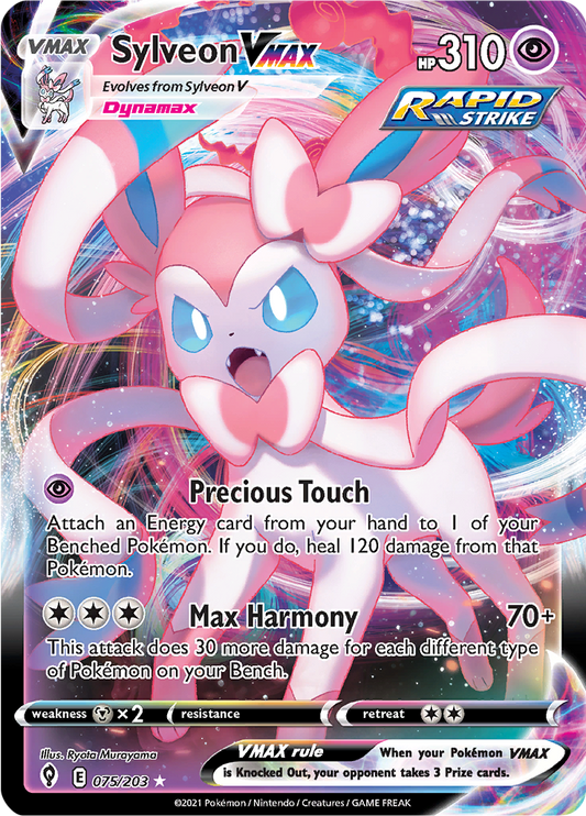 Sylveon VMAX - #75/203 - Pokémon Sword & Shield - Evolving Skies