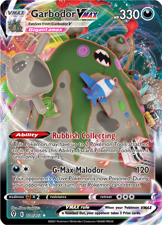 Garbodor VMAX - #101/203 - Pokémon Sword & Shield - Evolving Skies
