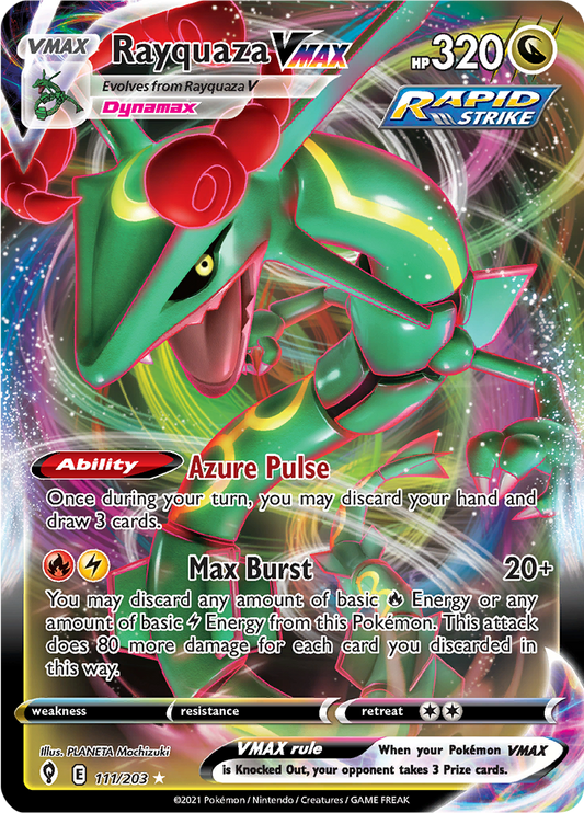 Rayquaza VMAX - #111/203 - Pokémon Sword & Shield - Evolving Skies