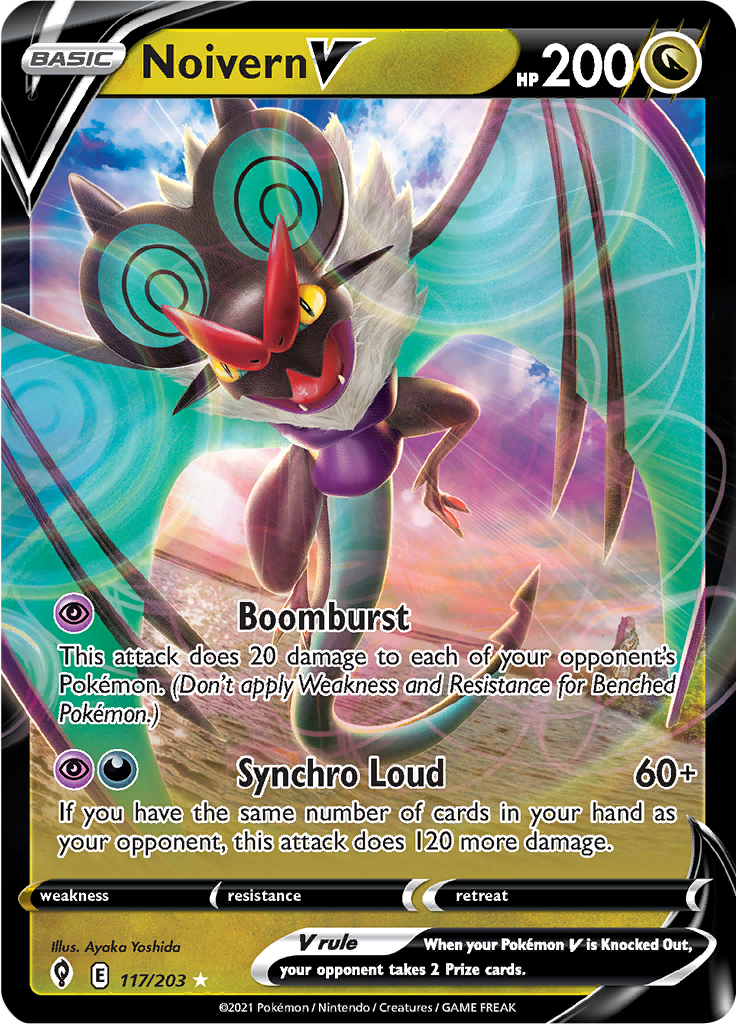 Noivern V - #117/203 - Pokémon Sword & Shield - Evolving Skies