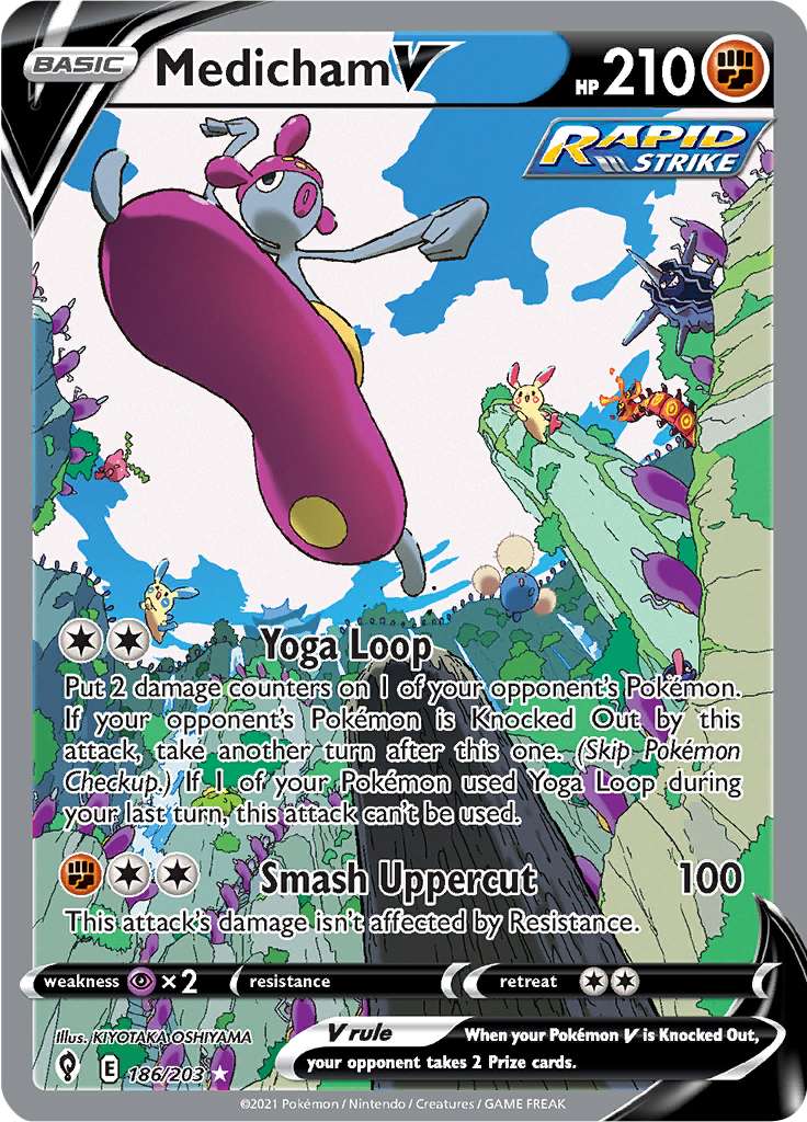 Medicham V - #186/203 - Pokémon Sword & Shield - Evolving Skies