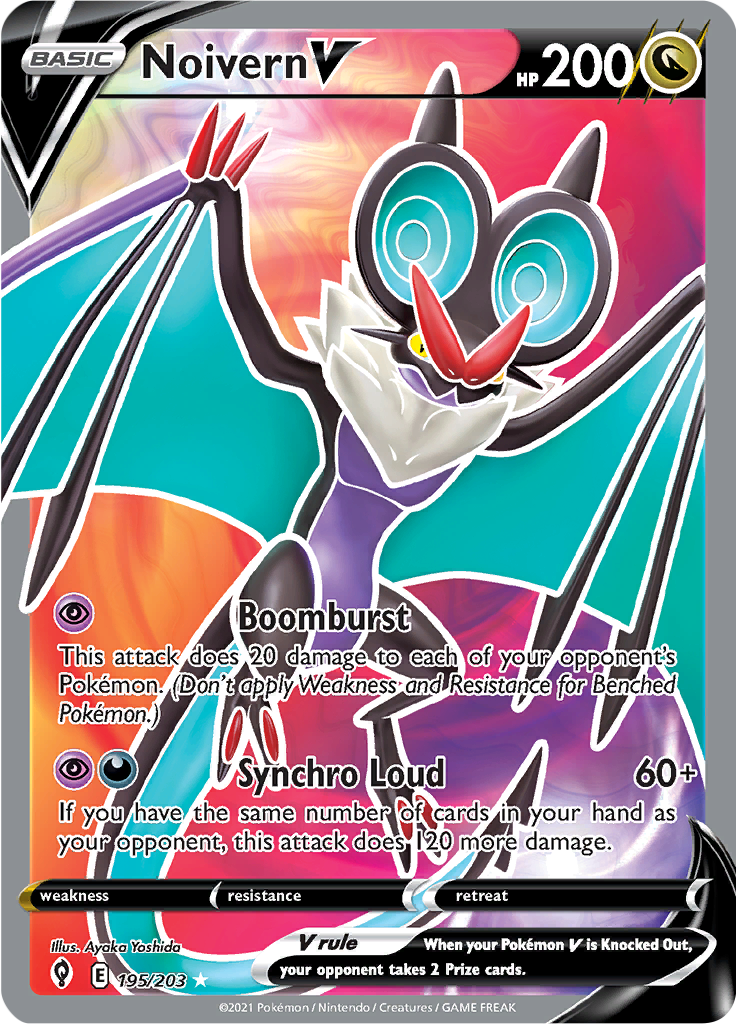 Noivern V - #195/203 - Pokémon Sword & Shield - Evolving Skies