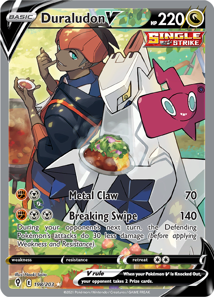 Duraludon V - #198/203 - Pokémon Sword & Shield - Evolving Skies