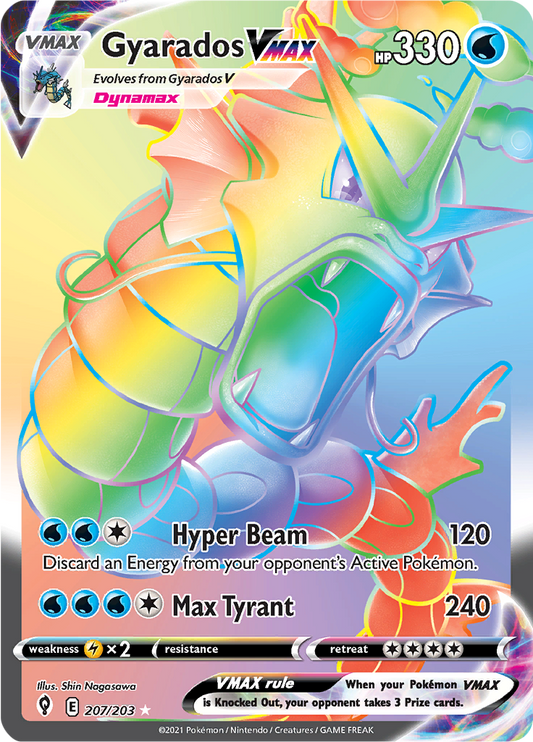Gyarados VMAX - #207/203 - Pokémon Sword & Shield - Evolving Skies