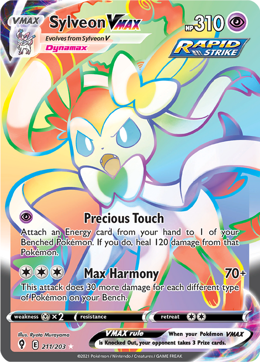 Sylveon VMAX - #211/203 - Pokémon Sword & Shield - Evolving Skies